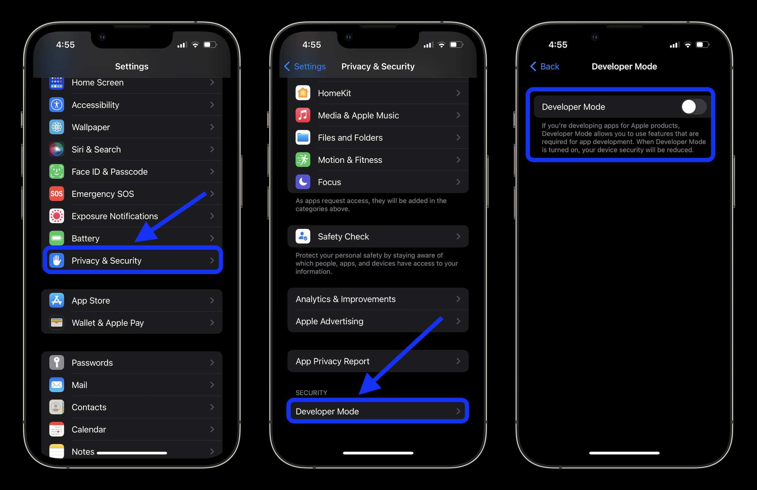 Как включить темный режим в safari mac и iphone?