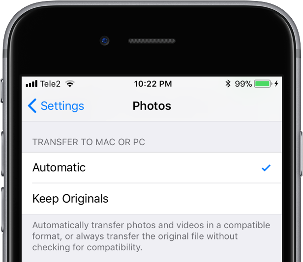 Формат heic (heif) / hevc где переключать на jpg/mov в ios 11 – ios 12