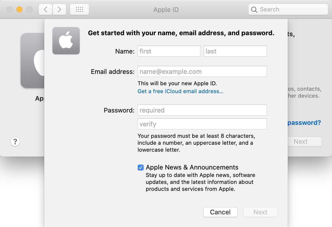 Как изменить apple id моего ребенка?