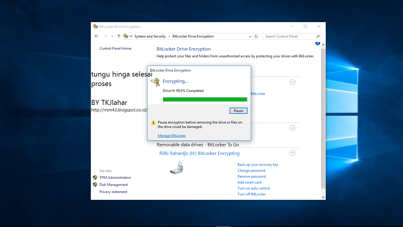 Как исправить потерянный ключ восстановления bitlocker