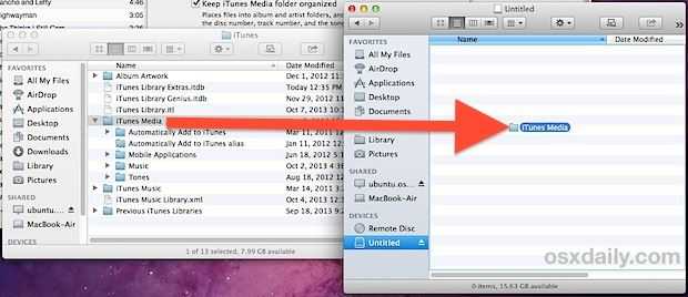 Как перенести itunes c windows на mac os
