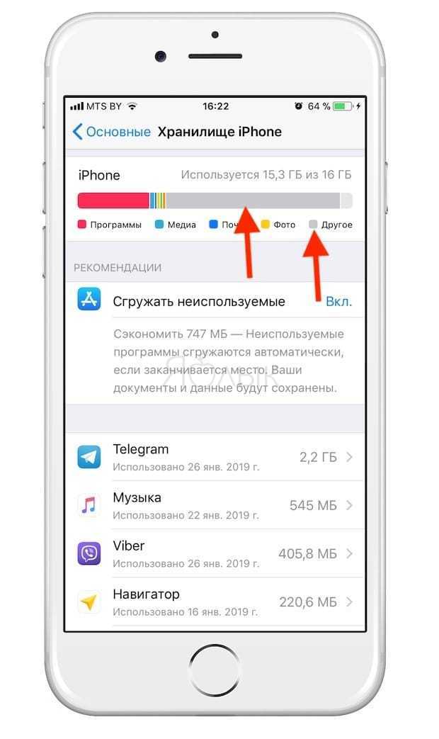 На iphone система занимает много места — как очистить память и папку «другое» в 2023 году