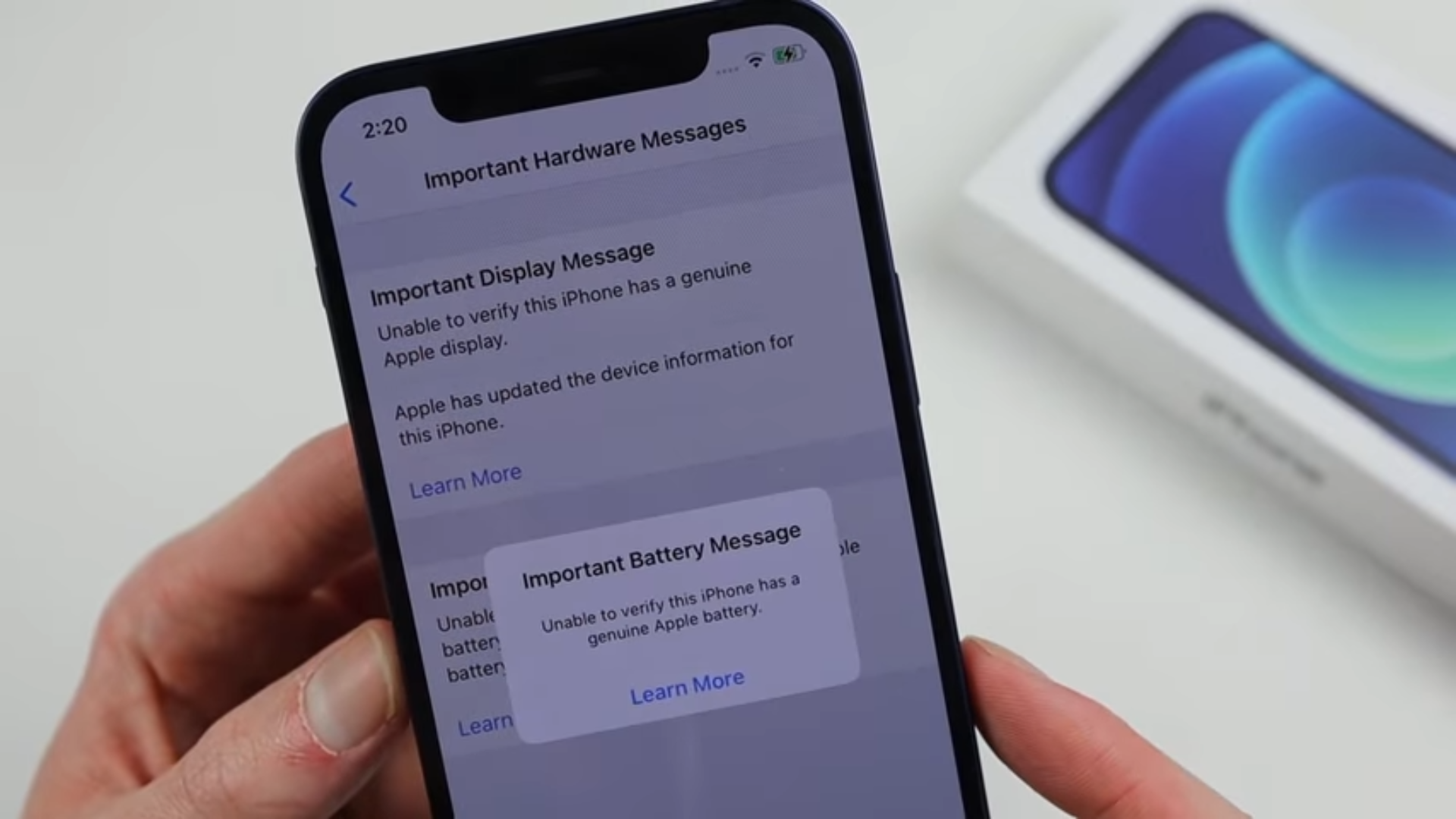Как понять менялся ли экран на iphone