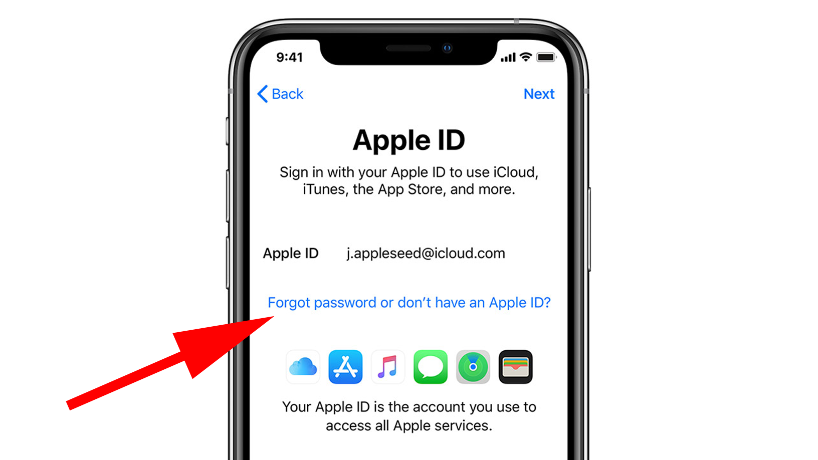 Как привязать apple id к iphone?