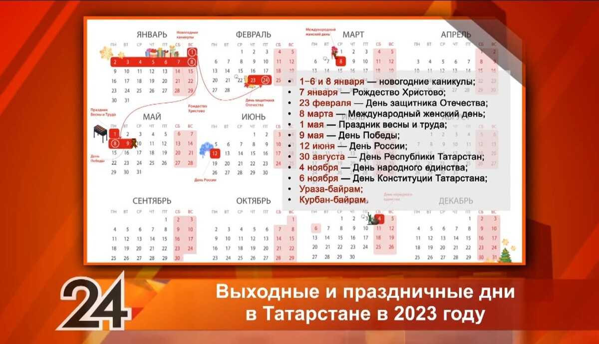 Какие праздники в татарстане в 2024 году