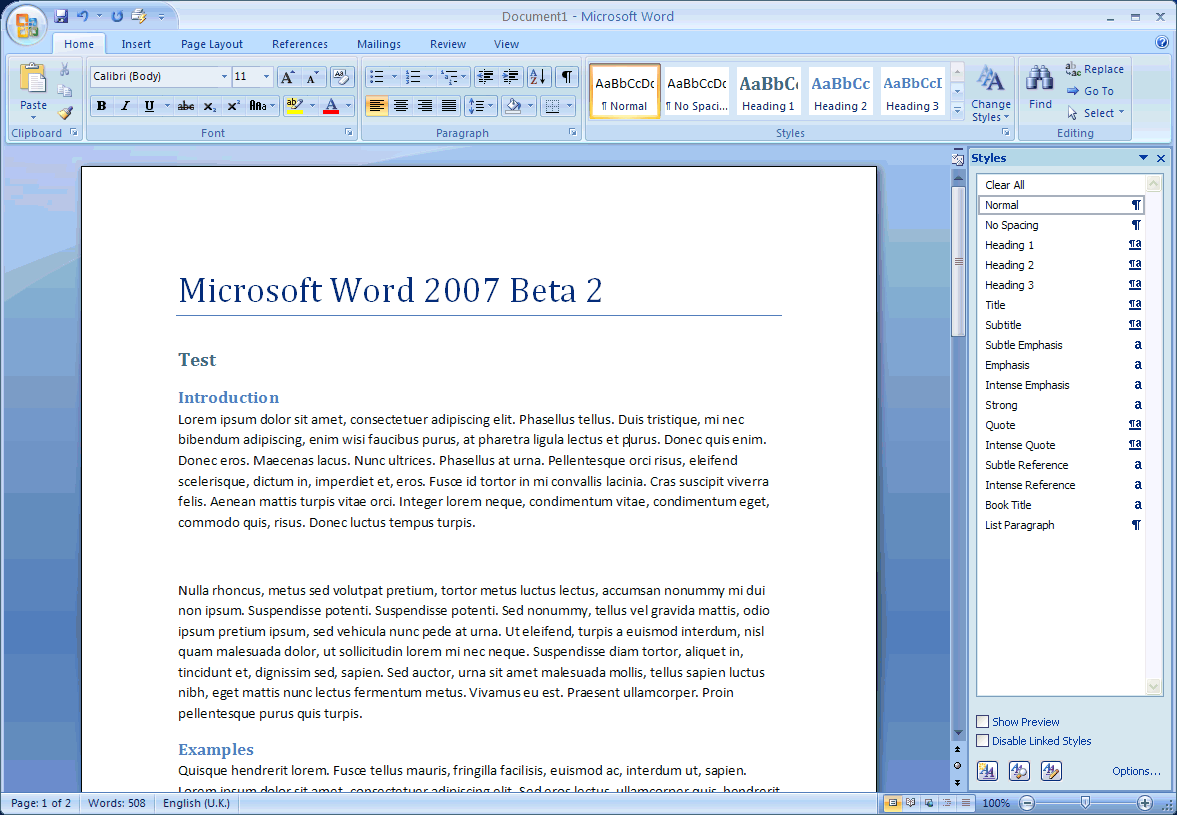 История создания microsoft word