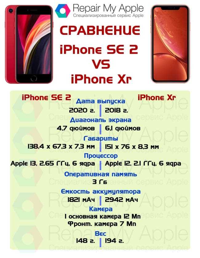 Чем отличаются iphone se 2 2020 года и iphone xr: подробное сравнение + таблица - prosto gadget