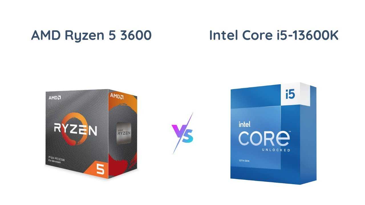 Amd ryzen 5 3600 vs intel core i5-10400: в чем разница?