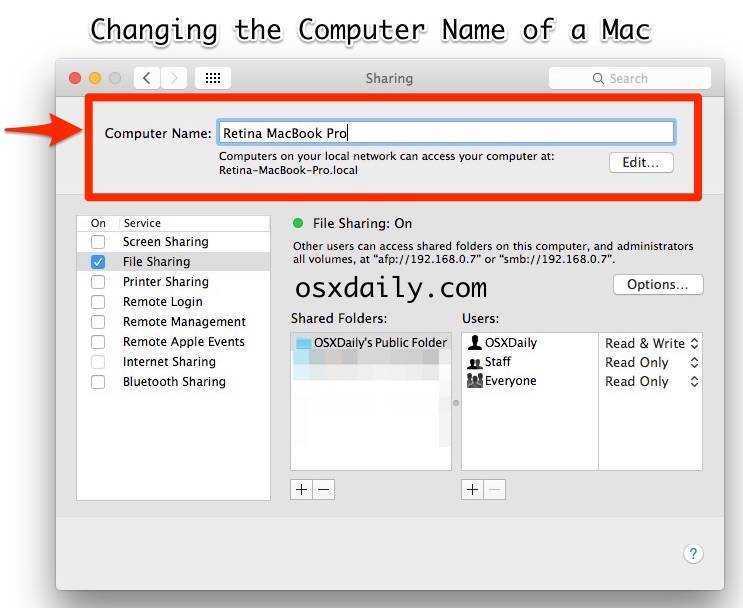 Как переименовать mac и персонализировать его ✅ эплдроид