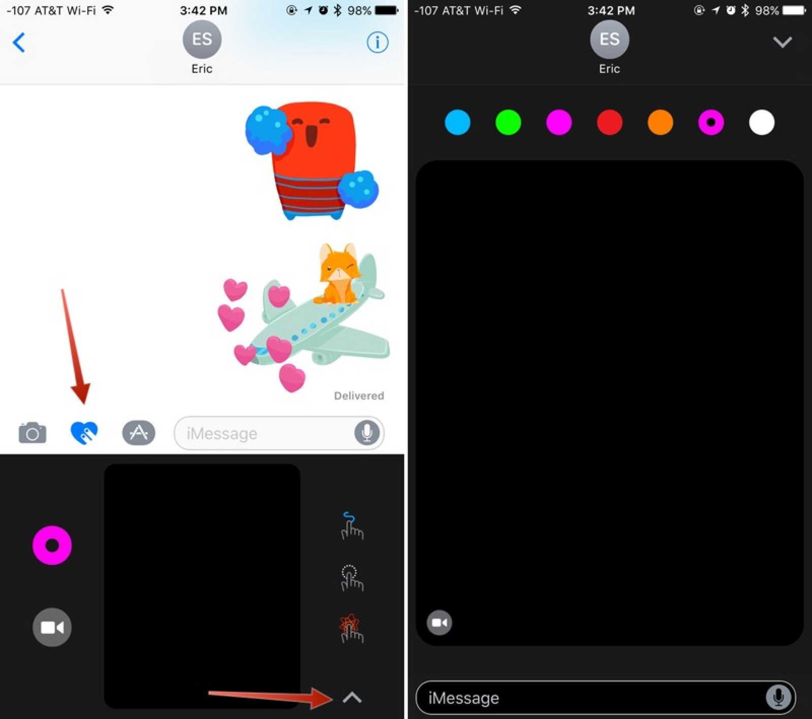 Как использовать digital touch в сообщениях с ios 10 (i)
