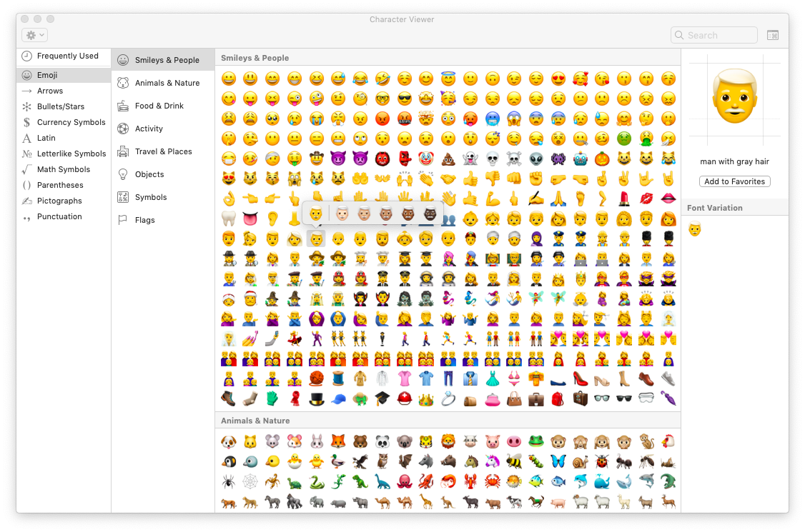 Как настроить панель окна emoji и символов на macbook, mac