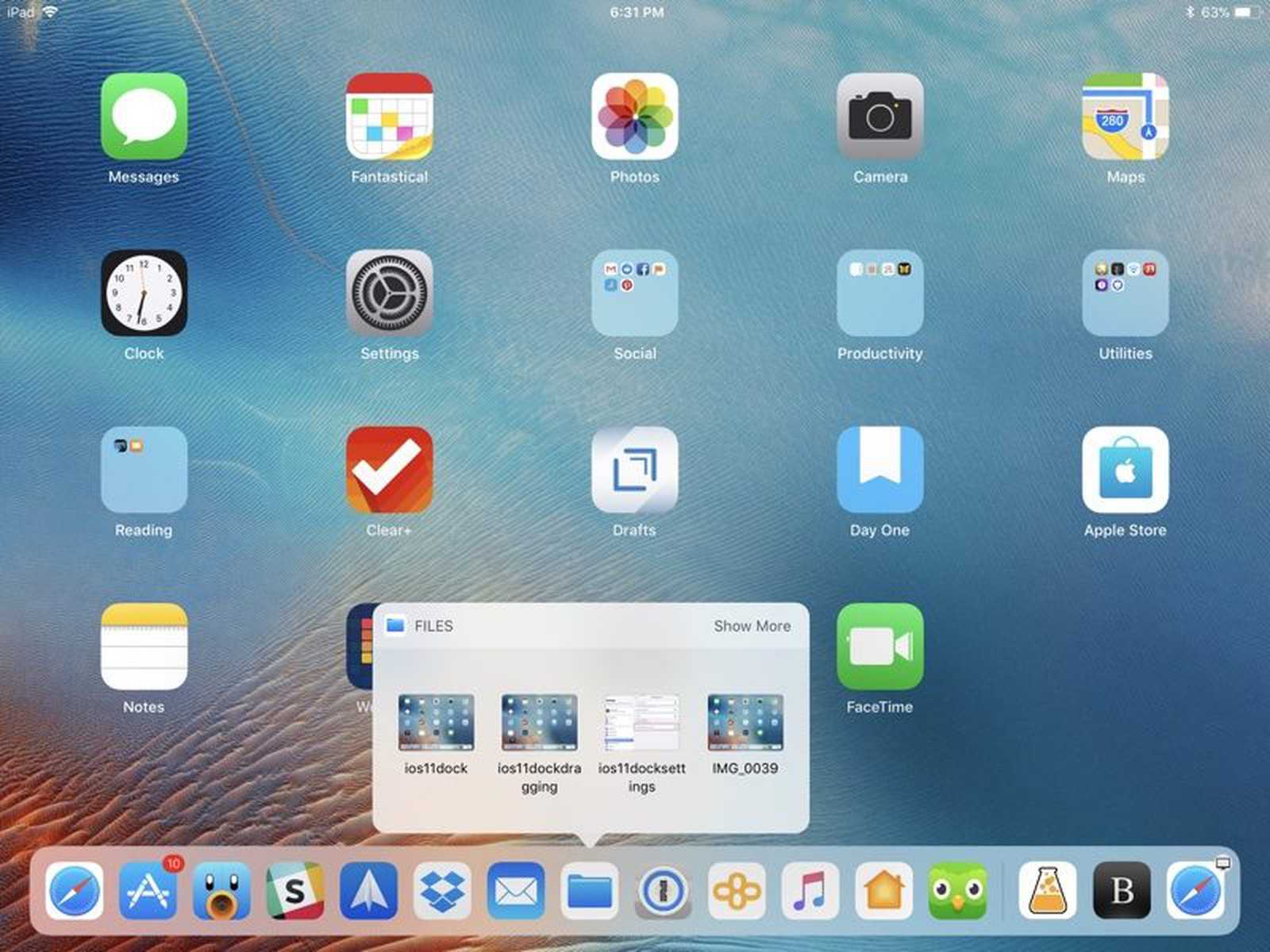 Ios 11 док панель. ios 11: как убрать с панели dock на ipad недавние и предлагаемые приложения