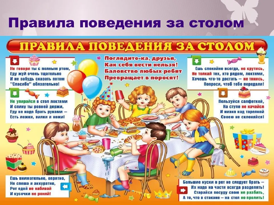 Застольный этикет: правила поведения