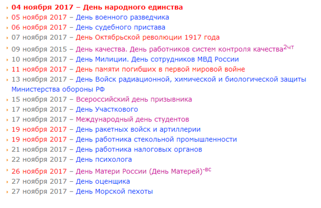 27 ноября – какой праздник в россии и в мире сегодня? список всех праздников!